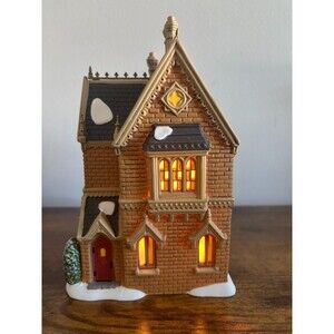 Department 56 Dickens Village Series Lit Covent Garden Manor House - New
